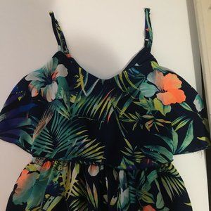 womens short tropical dress